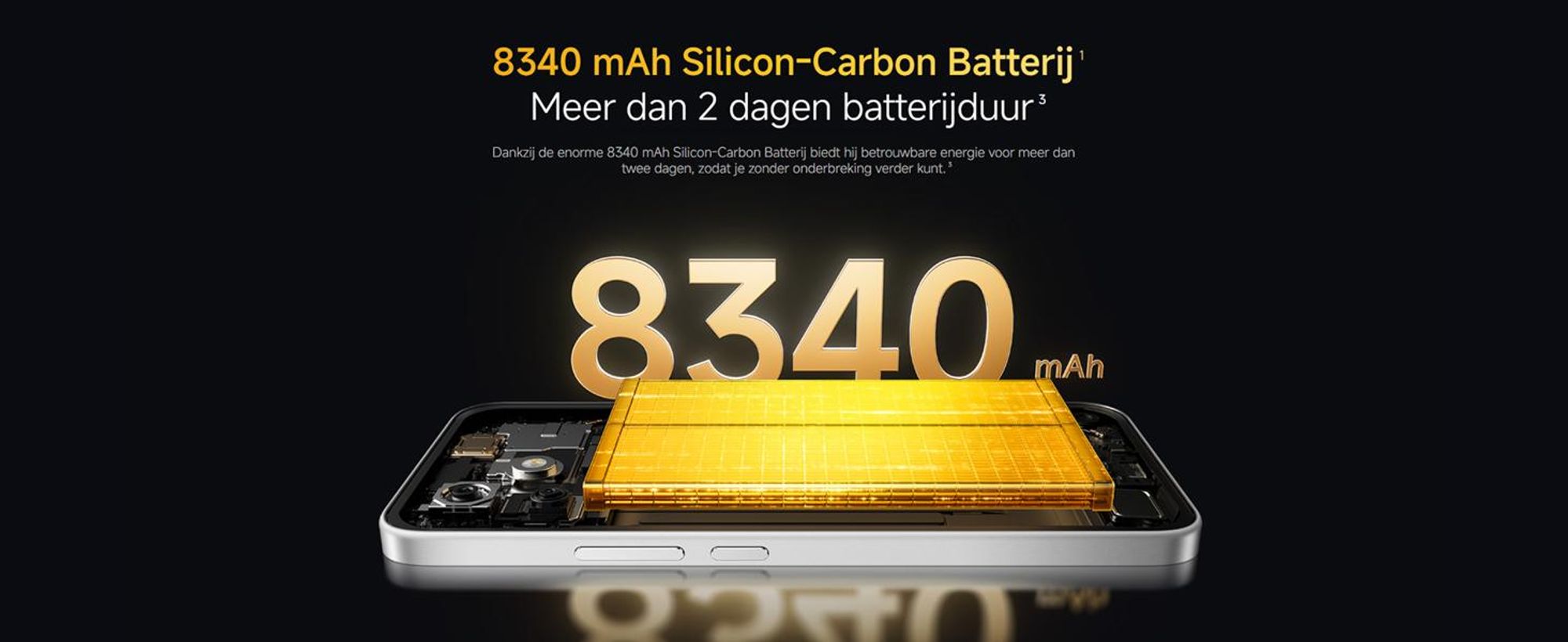 Xiaomi Poco X8 5G smartphone, 12 + 256 GB opslag, oranje kleur, 8340 mAh batterij