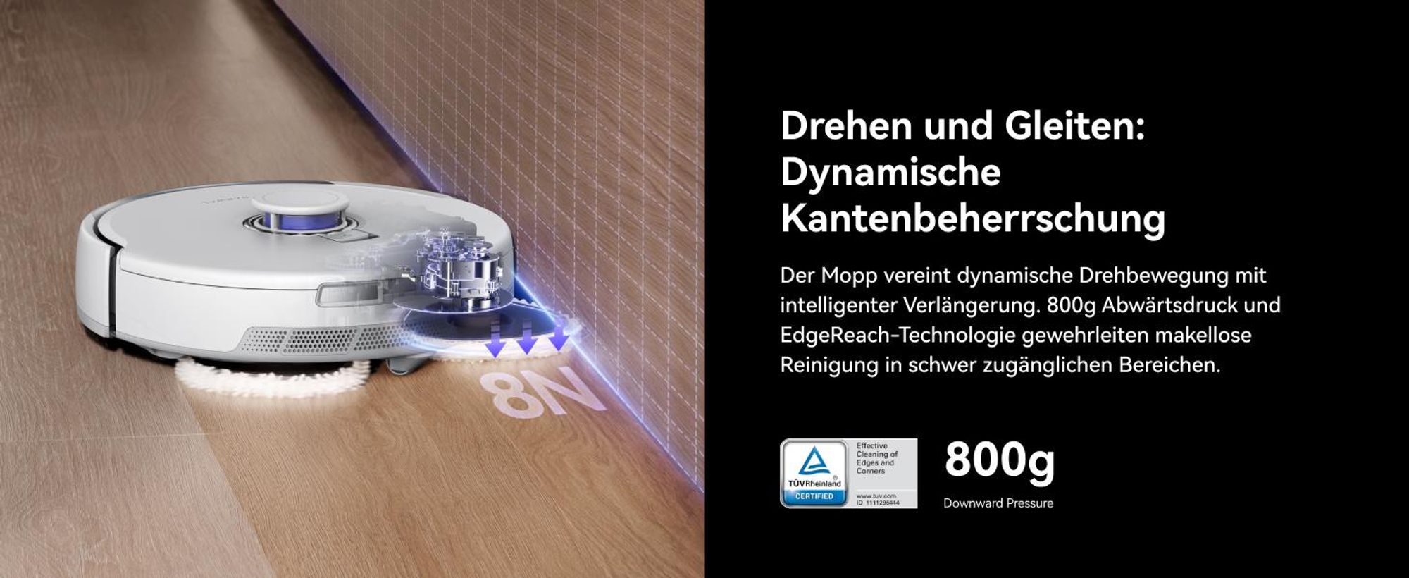 NARWAL FREO Z10 ULTRA (WHITE), Staubbeutel, Weiß, Rund, LED, Staubbeutel, Kunststoff