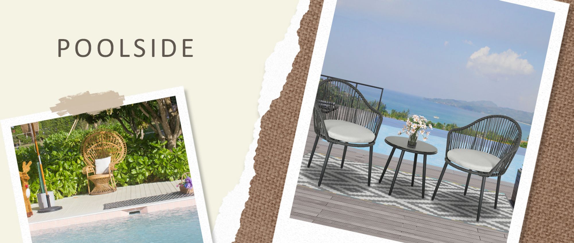 Outsunny 3-teiliges Rattan-Gartenmöbel-Set – 2 Stühle + Tisch Mit Glasplatte, PE-Rattan, Schwarz