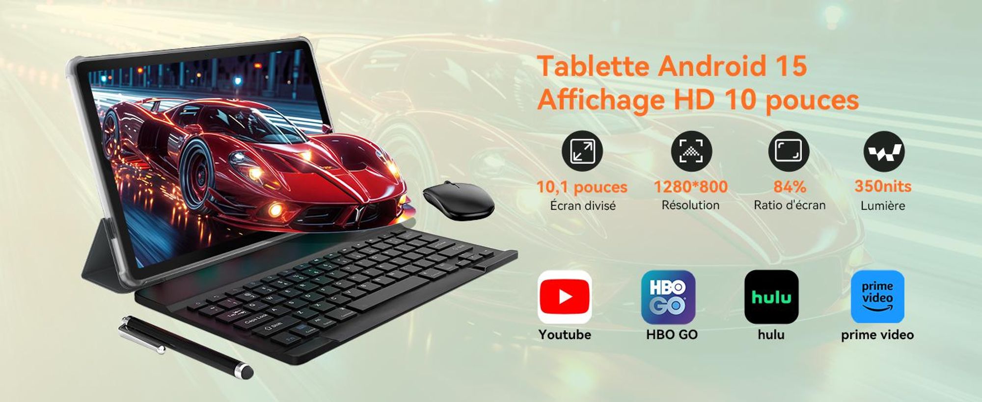 KINGRID Tablet 2025 Android 15 Tablet With Gemini AI, 24GB RAM 256GB