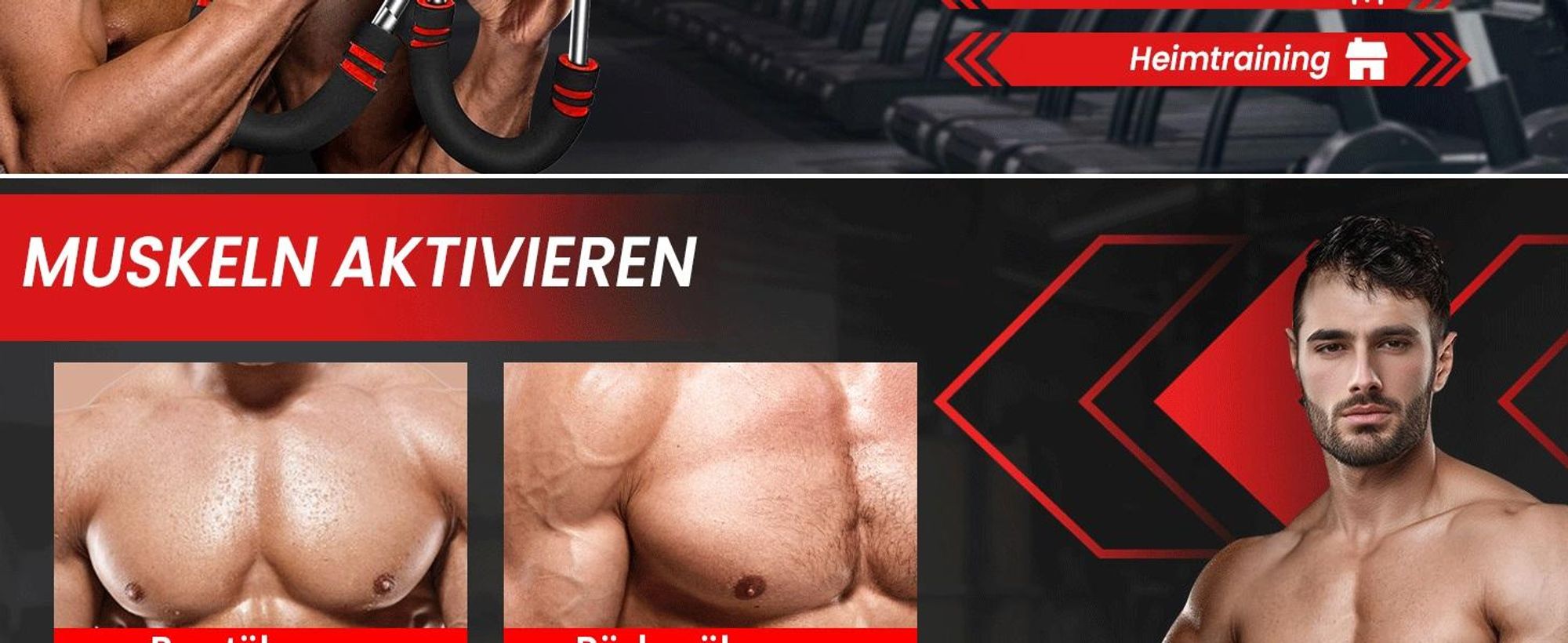 Twister Armtrainer, Brusttrainer, Brust Trainingsgerät, Arm Brustmuskel Trainingsgeräte, Trizeps-Krafttraining, 60-110LB Verstellbares