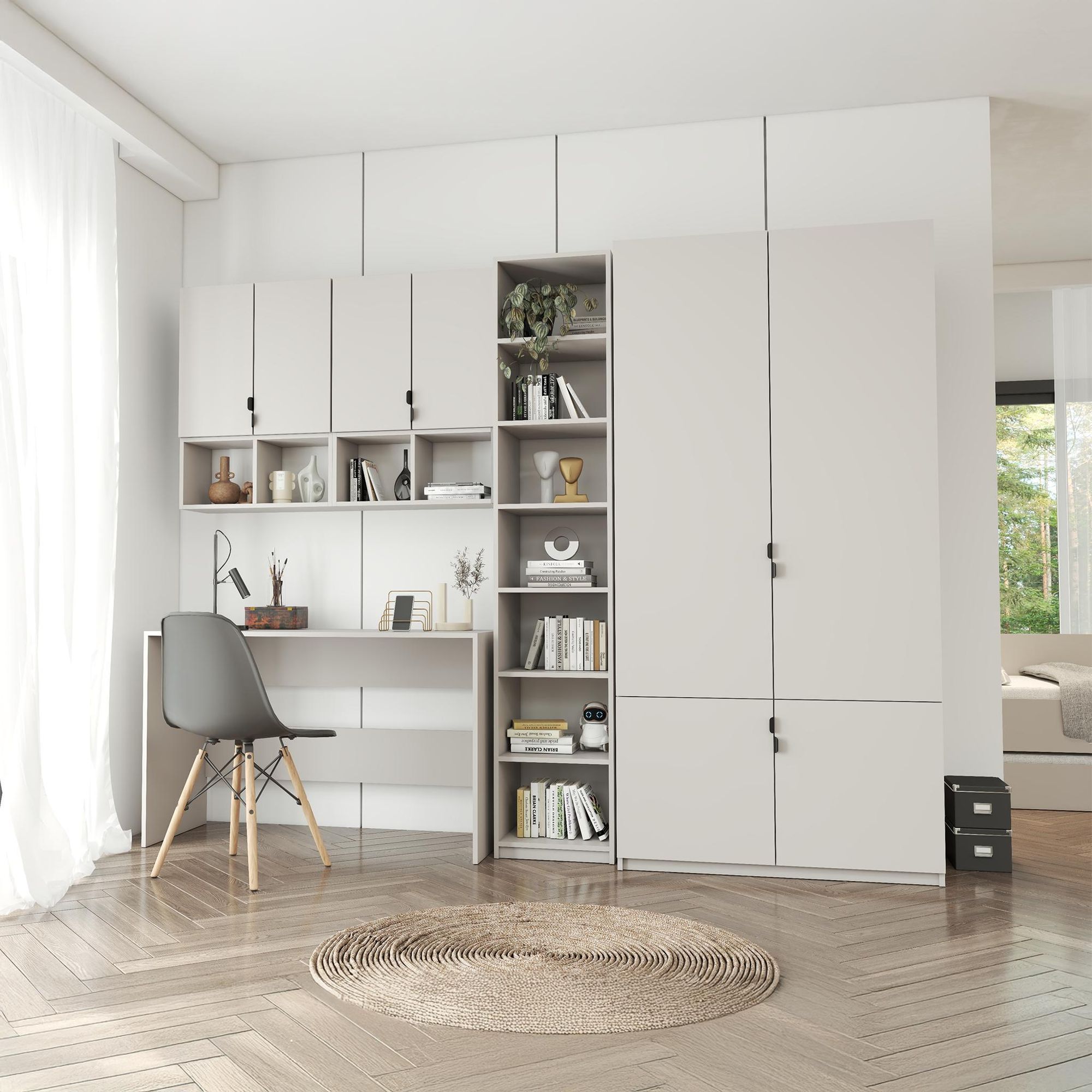 Schreibtisch MEZZO, Jugendzimmer, Jugendschreibtisch Jugendzimmertisch Tisch 120 cm Kaschmir/Kaschmir