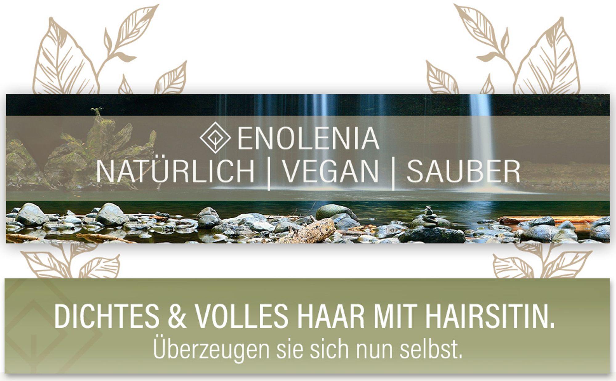 Enolenia® | Hairsitin | Haarwachstum Serum - Haarwuchsmittel bei dünnem & brüchigem Haar – Haaröl mit Basilikum & Rizinus – für Männer & Frauen