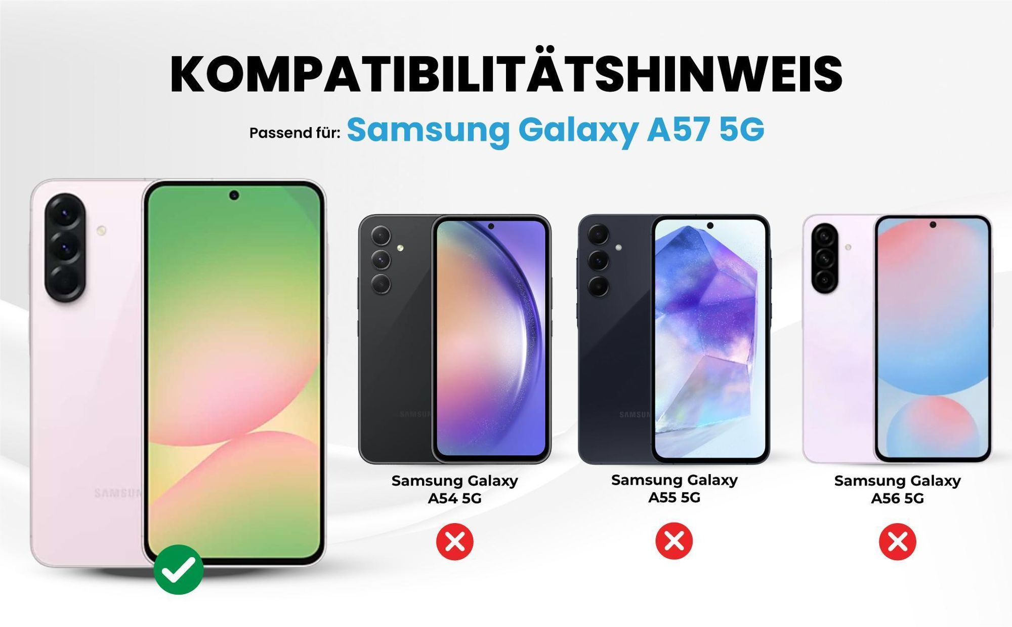 Kompatibilitätshinweise Hülle für Samsung Galaxy A57 5G