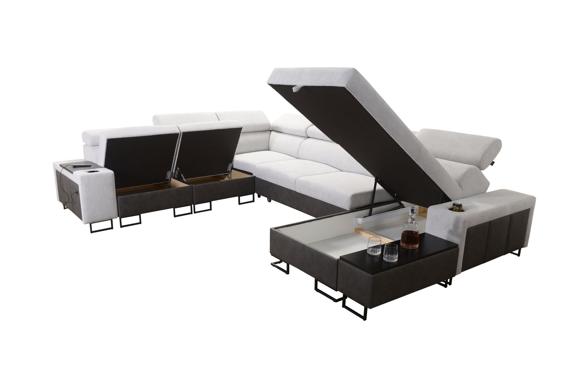 Ecksofa mit Bettkasten Melodie VIII