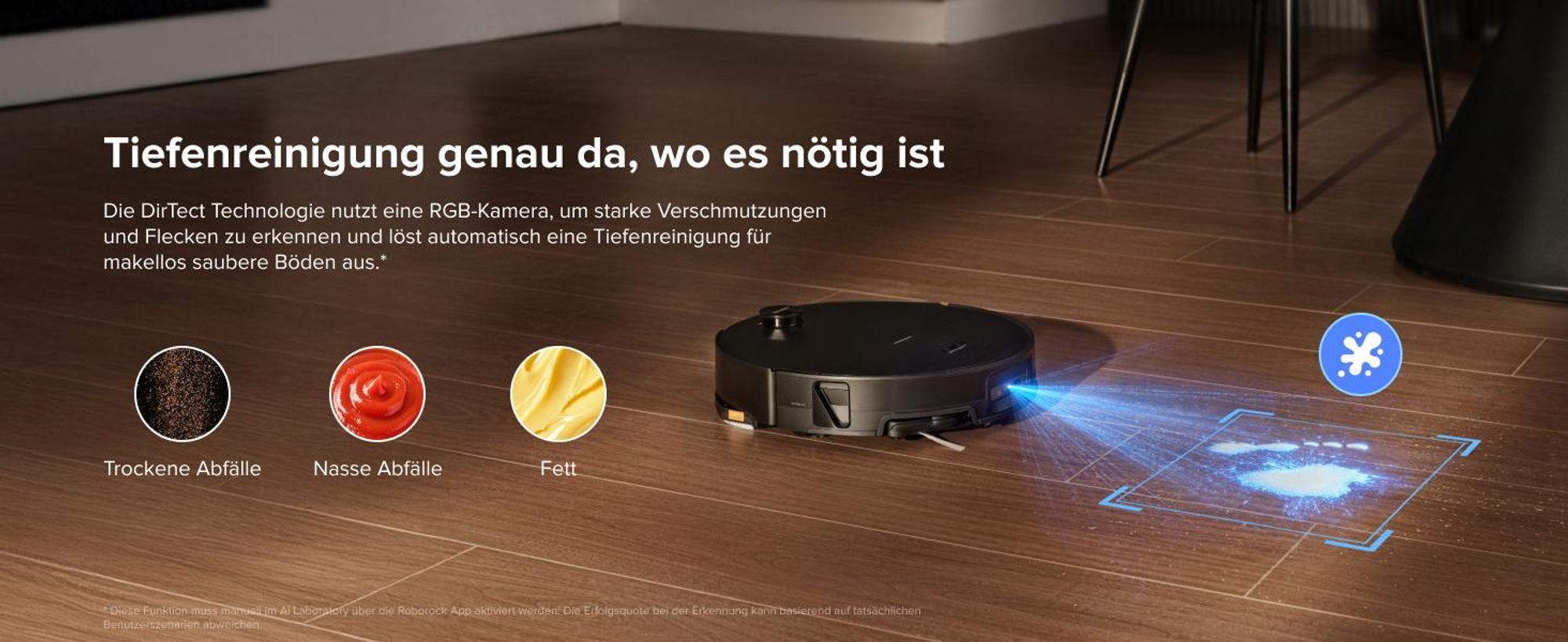 Roborock Saros 20 Sonic Staubsauger Roboter, 36.000 Pa Saugroboter mit Wischfunktion, Dual Anti-Tangle System, 7,98cm Ultra-Slim Design (Schwarz)