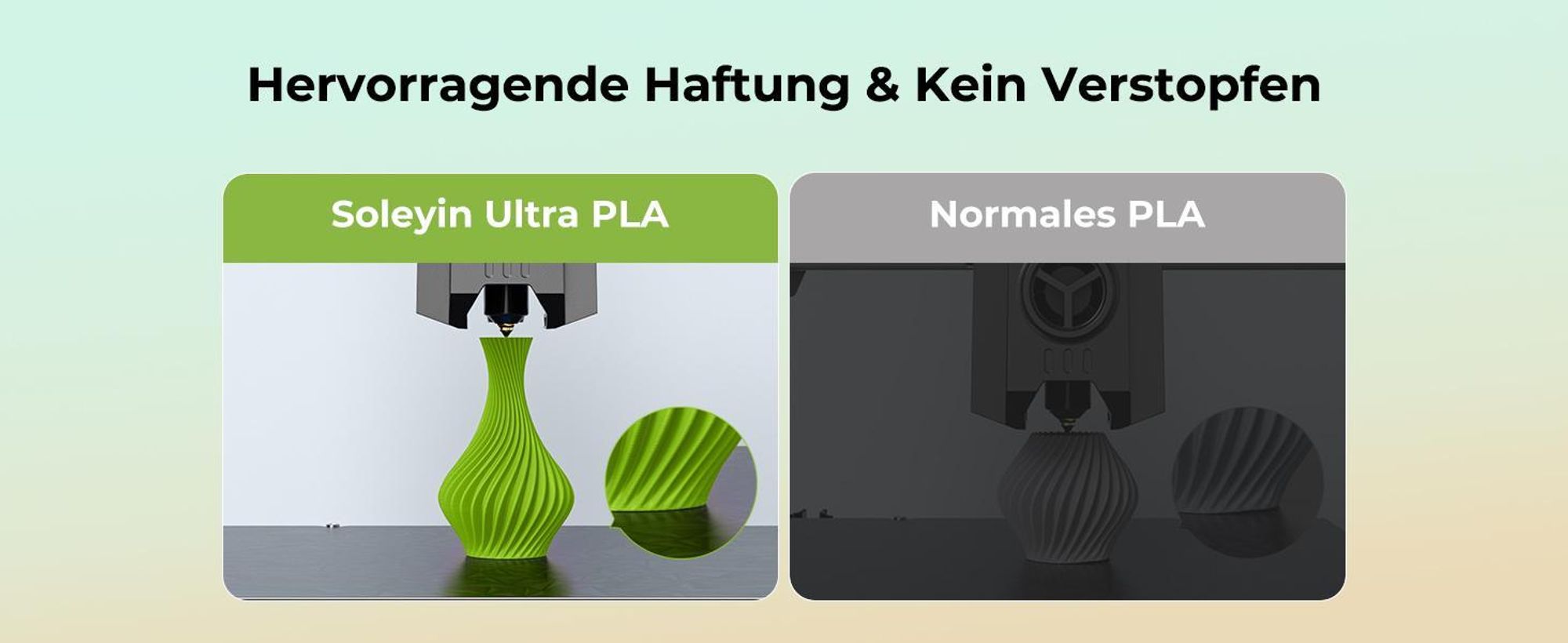 Creality Soleyin Ultra PLA Filament, 1.75mm, 1KG für 3D Drucker - MattGrau - 3301010517