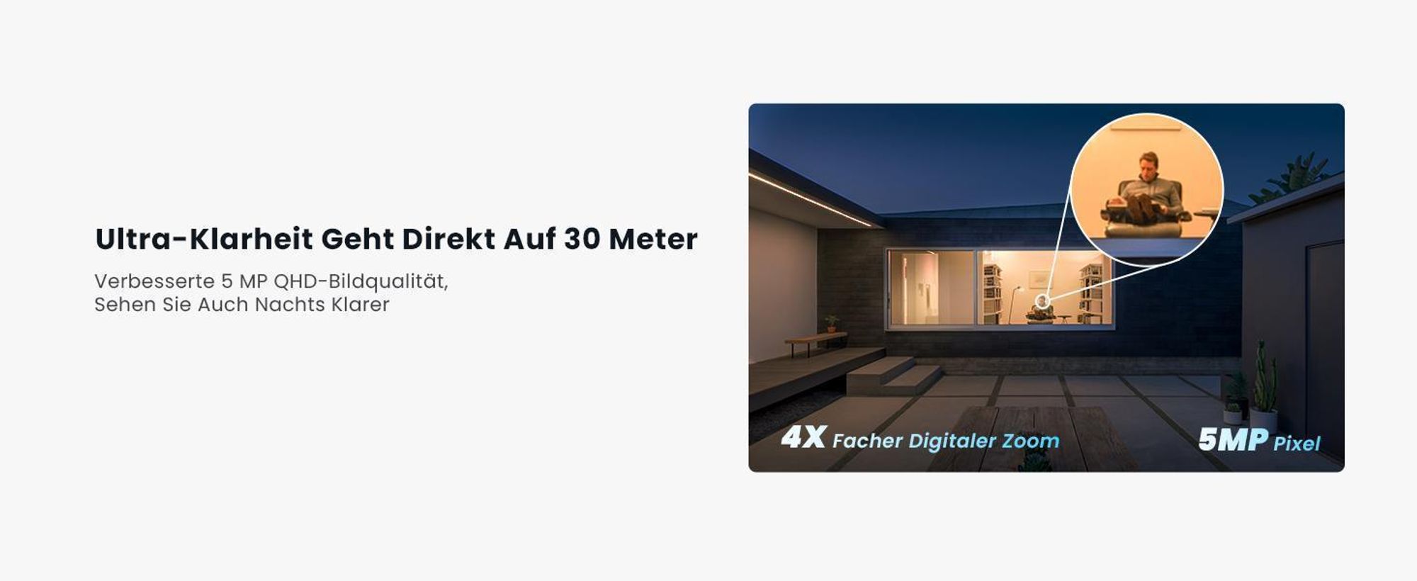 ieGeek Überwachungskamera Aussen Akku mit Solarpanel, 5MP Farbnachtsicht, , Solar WLAN Kamera Outdoor mit 2,4 WiFi, KI-Erkennung,  2-Wege-Audio ( 2St)