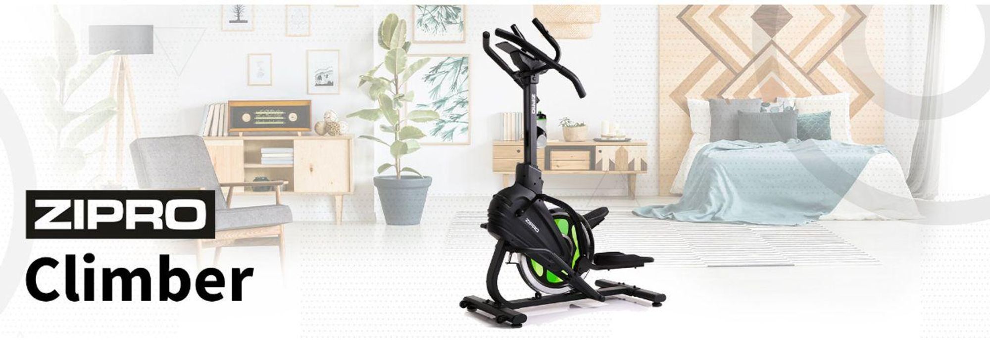 Zipro Climber 2 w 1 stepper i orbitrek – magnetyczne urządzenie fitness do ćwiczeń pośladków i nóg Pionowy trenażer domowy (Vertical Climber) Kompaktowy, cichy