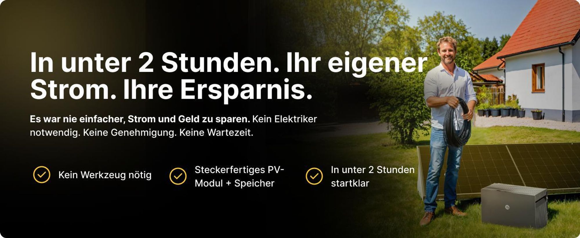 Solakon ONE Erweiterungsspeicher mit 2,11 kWh Kapazität für Balkonkraftwerk, modulare Erweiterbarkeit auf bis zu insgesamt 6 Einheiten (12,66 kWh)