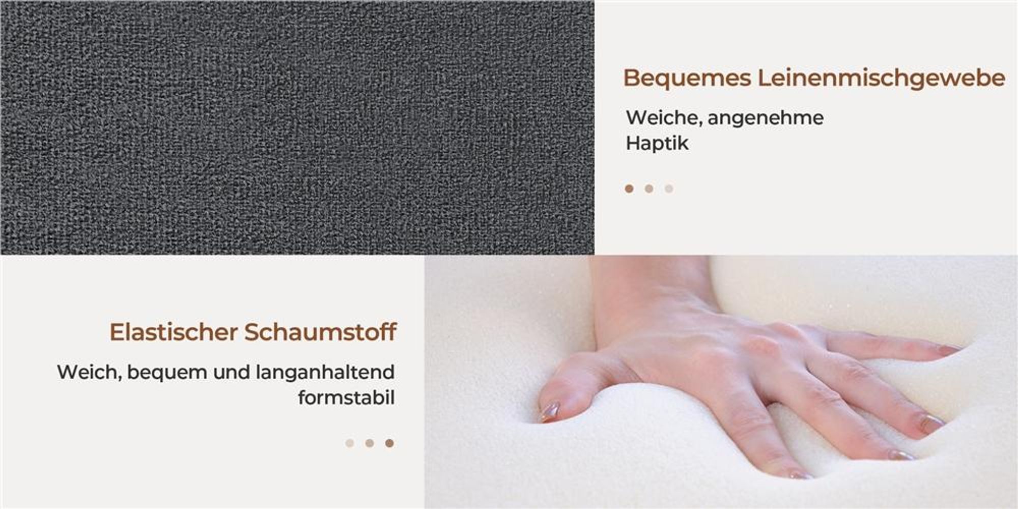 Yaheetech Polsterbett Doppelbett mit Höhenverstellbarem KopfteilStabiler Bettrahmen Stoffbett mit Lattenrost Bettgestell 140x200 cm Dunkelgrau