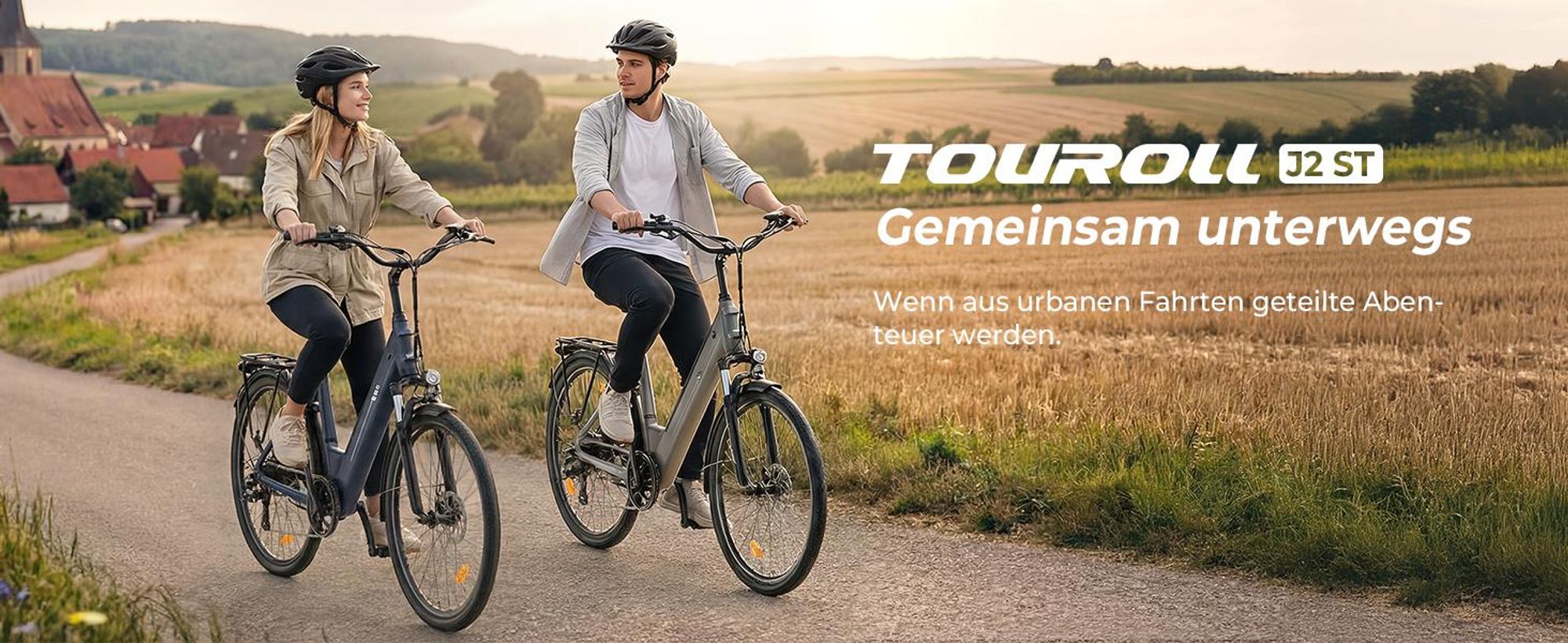 Touroll J2 ST E-Bike 26 Zoll, 250W Motor, 45Nm Drehmoment, 100km Reichweite, Tiefeinsteiger, Shimano 7-Gang, LED Display