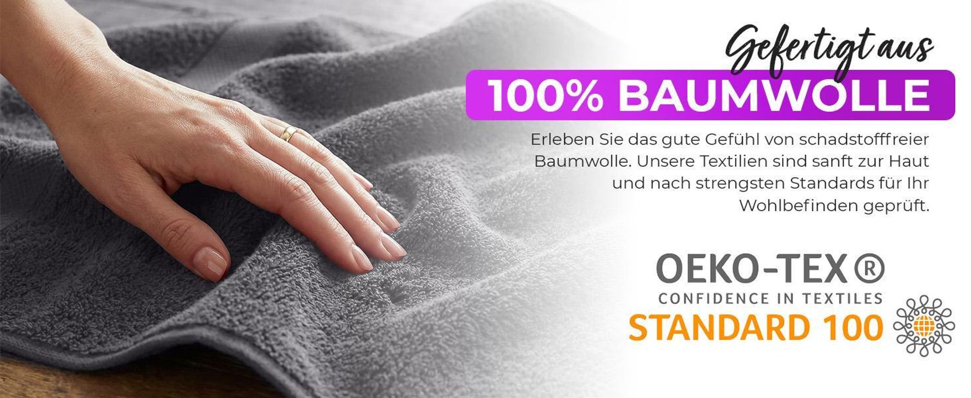 EllaTex PARIS Seiftuch 30x30 cm – 100% Baumwolle, 500 g/m² Frottier, flauschig & saugstark, in Farbe: Schwarz