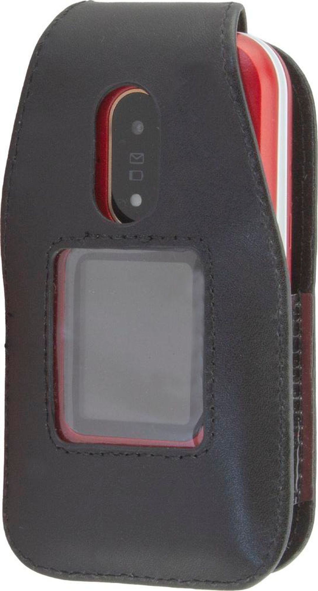 caseroxx Ledertasche mit Gürtelclip kompatibel mit Doro 6880 / 6881 aus Echtleder, Tasche mit Gürtelclip und Sichtfenster Bild 2