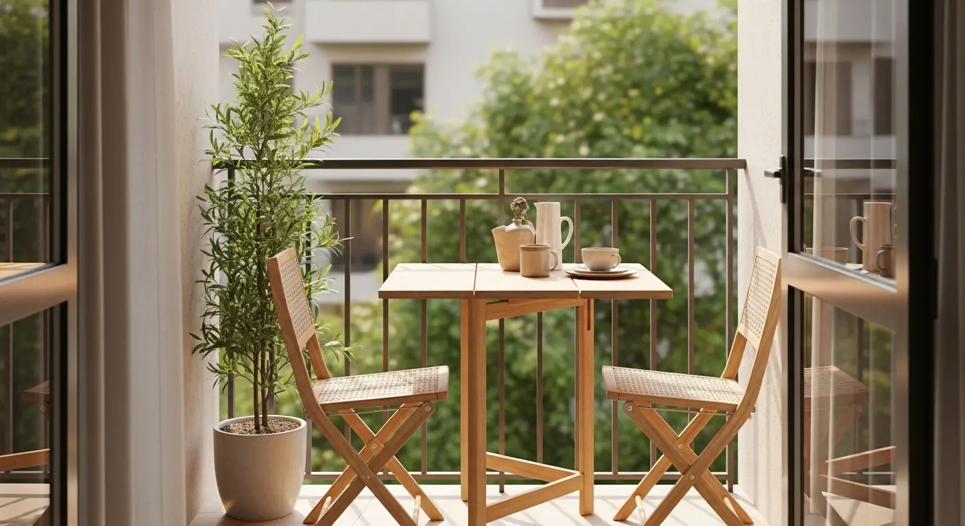 balkonmöbel schmaler balkon